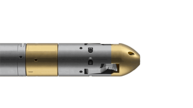 Well Cutter tool featuring a metallic body with a gold-colored section and precision cutting edges for efficient downhole cutting operations.